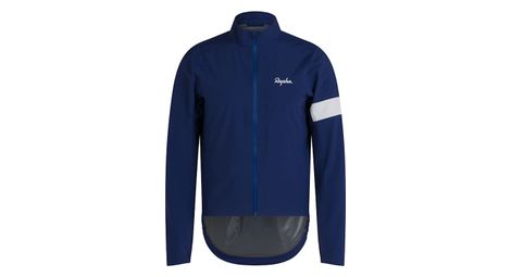 Veste imperméable rapha core rain jacket bleu/blanc homme