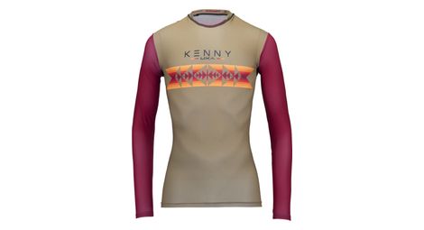 Maillot manches longues femme kenny charger marron rouge