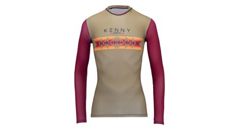 Maillot manches longues femme kenny charger marron rouge