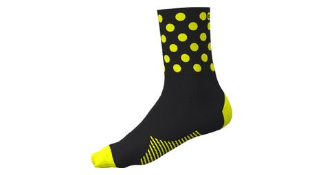 Coppia di calzini alé bubble unisex giallo/nero