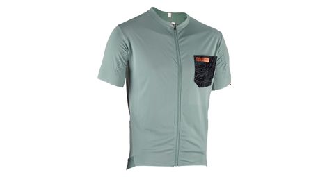 Maglia a manica corta leatt mtb trail 3.0 verde pistacchio