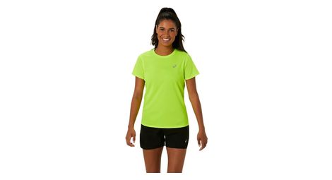 Maillot manches courtes asics core jaune femme