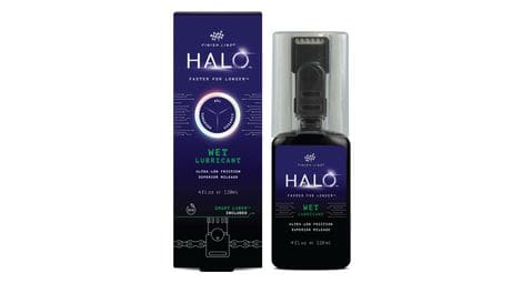 Cire de chaîne finish line halo wet 120ml + applicateur smart luber