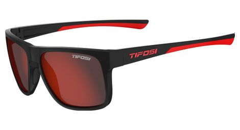 Lunettes tifosi swick satin noir crimson verres fumes polarises
