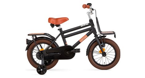 Velo enfant supersuper cooper bamboo 14 pouces noir mat