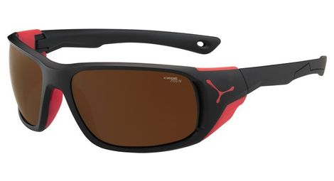 Lunettes cebe jorasses l noir rouge mat zone brown silver af