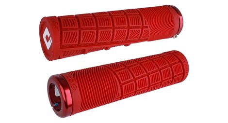 Paire de grips odi reflex v2.1 135 mm rouge