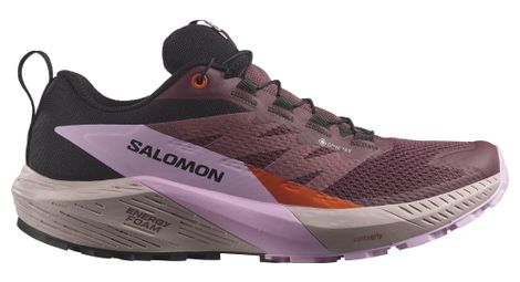 salomon sense ride 5 gore tex women s trailrunning schuh pink schwarz