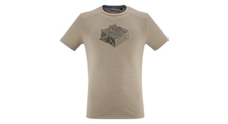 Camiseta millet kamet map beige para hombre