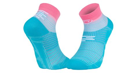 Chaussettes bv sport run marathon low turquoise/rose