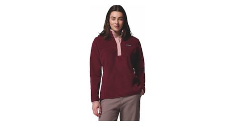 Columbia Fleecejacke 1/2 Snap Benton Springs Bordeaux Damen