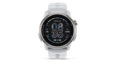 Montre GPS Coros Apex 4 46mm avec Bracelet en Silicone Blanc