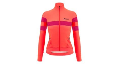 Maillot manches longues femme santini coral bengal rose