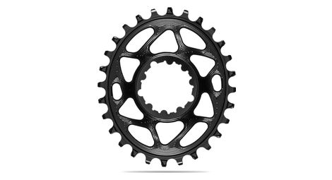 Absoluteblack corona stretta ampia direct mount ovale 6 mm offset per pedivelle sram 12 s nera