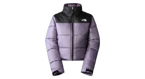 Chaqueta de plumón the north face cropped saikuru women's purple