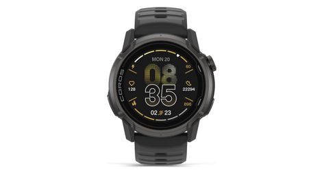 Montre GPS Coros Apex 4 42mm avec Bracelet en Silicone Noir