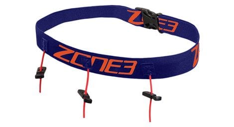 Ceinture porte dossard zone3 navy/orange 3 points