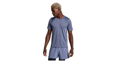 Maillot manches courtes saucony elevate run bleu gris