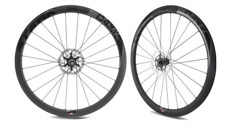 Paire de roue de route makadamm stark u40 disc premium à pneus - 1388gr la paire