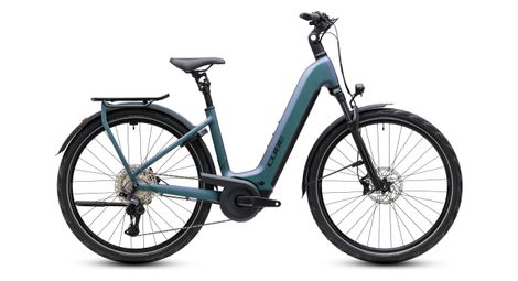 Bicicletta elettrica Cube Kathmandu Hybrid Pro 800 Easy Entry Shimano Deore XT 12V 800 Wh Bosch 120 Nm 700 mm Grigio Smeraldo 2027