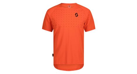 Maillot Manches Courtes Scott Trail Vertic Pro Orange Homme