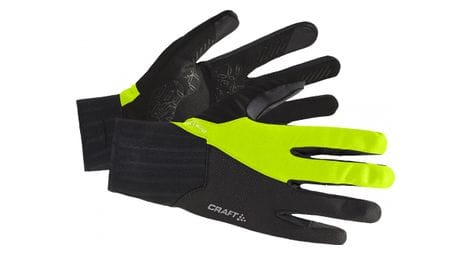Gants longs craft all weather glove jaune noir unisex