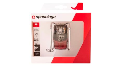 Spanninga feu arrière pixeo xb battery mudguard chrome