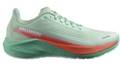 Chaussures running femme salomon aero blaze 2 vert/rouge