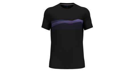 T-Shirt Technique Odlo F-Dry Ridgeline Noir/Violet