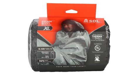 Sol Escape XL Emergency Bivy con cappuccio - Grigio