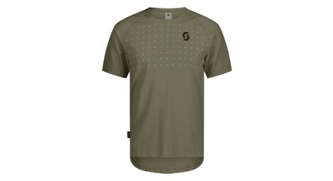 Maillot Manches Courtes Scott Trail Vertic Pro Vert Homme