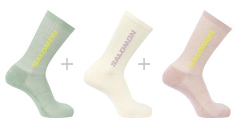 Chaussettes Salomon Everyday Crew Multicolore (3 paires)