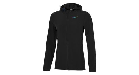 Mizuno training 88 giacca con cappuccio nero donna