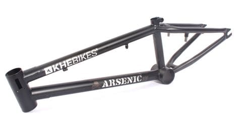 Cadre bmx arsenic 18  noir acier khebikes