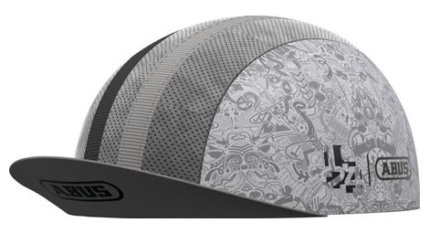 Casquette abus race cap italian white gris clair