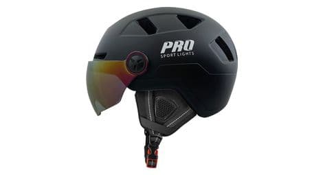 Speedpedelec casque de vélo visière et cache-oreilles noir