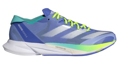 Chaussures running adidas adizero adios 8 bleu/vert femme