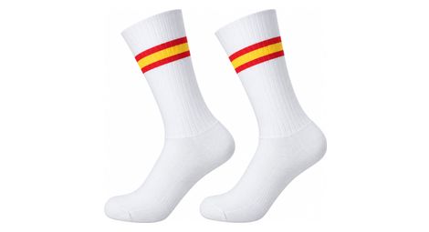 Velkyne Aero Grip Silikon Socken Weiß Rot Gelb
