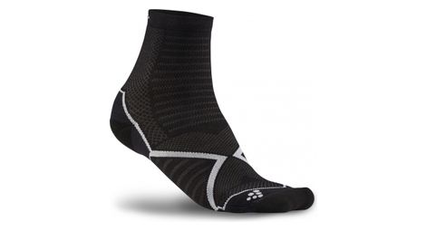 Chaussettes craft run warm noir blanc unisex
