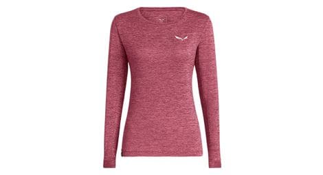 Salewa puez melange dry camiseta de manga larga para mujer