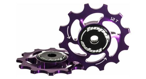 Paire de galets hope 12 dents sram 11 vitesses violet