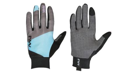 Gants longs femme northwave air lf beige bleu
