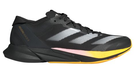 Adidas adizero adios 8 running shoes black/rose/orange women's