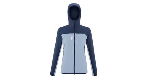 Chaqueta softshell millet fusion azul para mujer