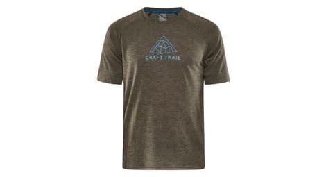 Camiseta de manga corta craft adv trail wool caqui m