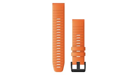 garmin quickfit 22 mm silicone wristband ember orange