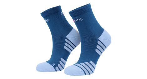 Chaussettes oxsitis 140.6 vert / rose unisex 