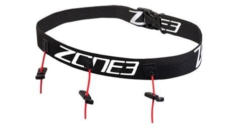 Ceinture porte dossard zone3 black/white 3 points