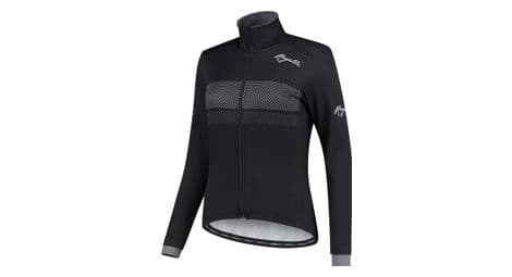 Veste velo hiver rogelli purpose - femme - noir/blanc