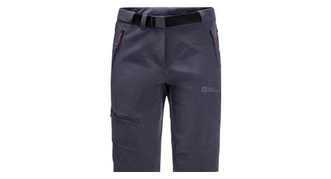 Short jack wolfskin ziegspitz gris femme